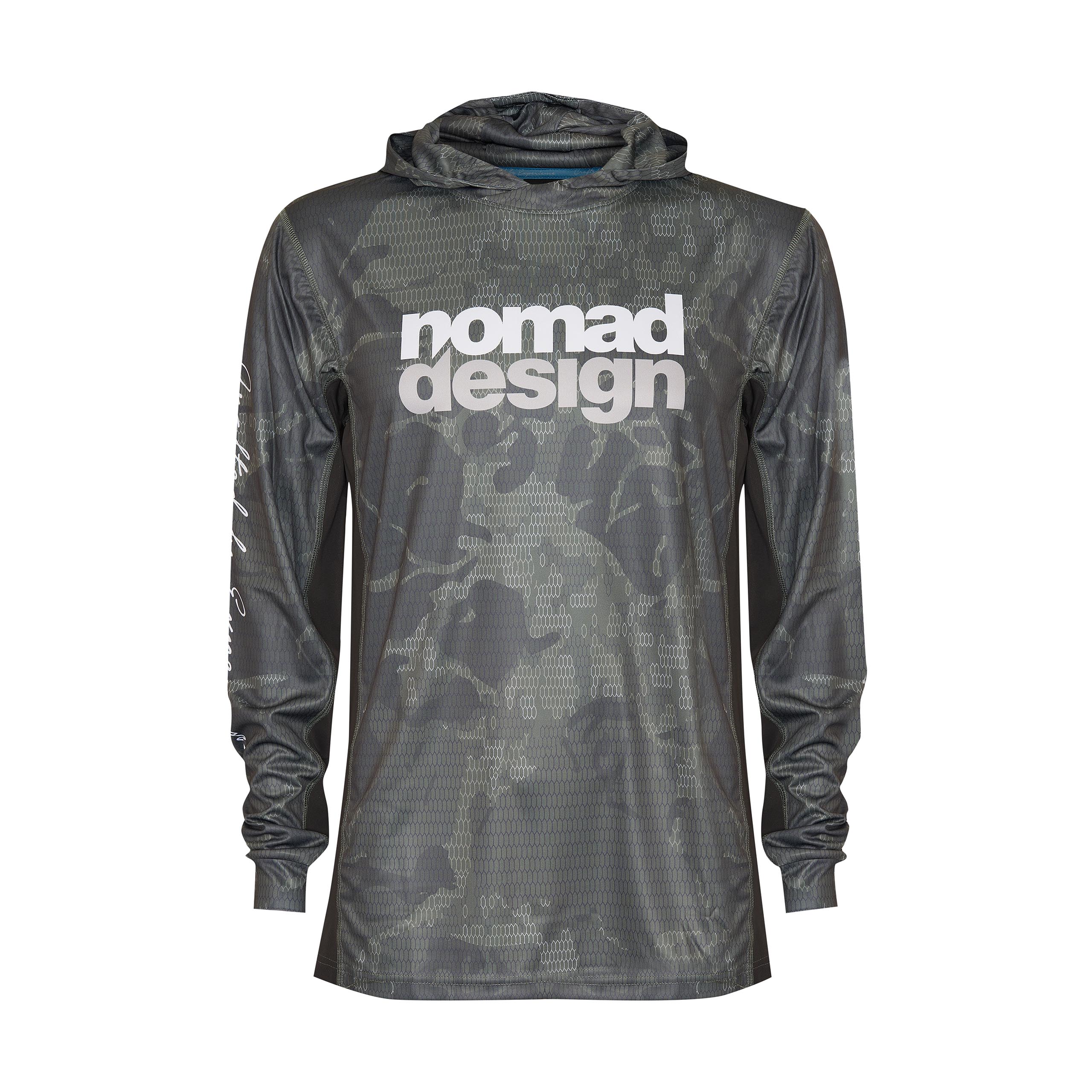 Tech Fishing Shirt Hooded - Camo Splice Khaki – Nomad Tackle