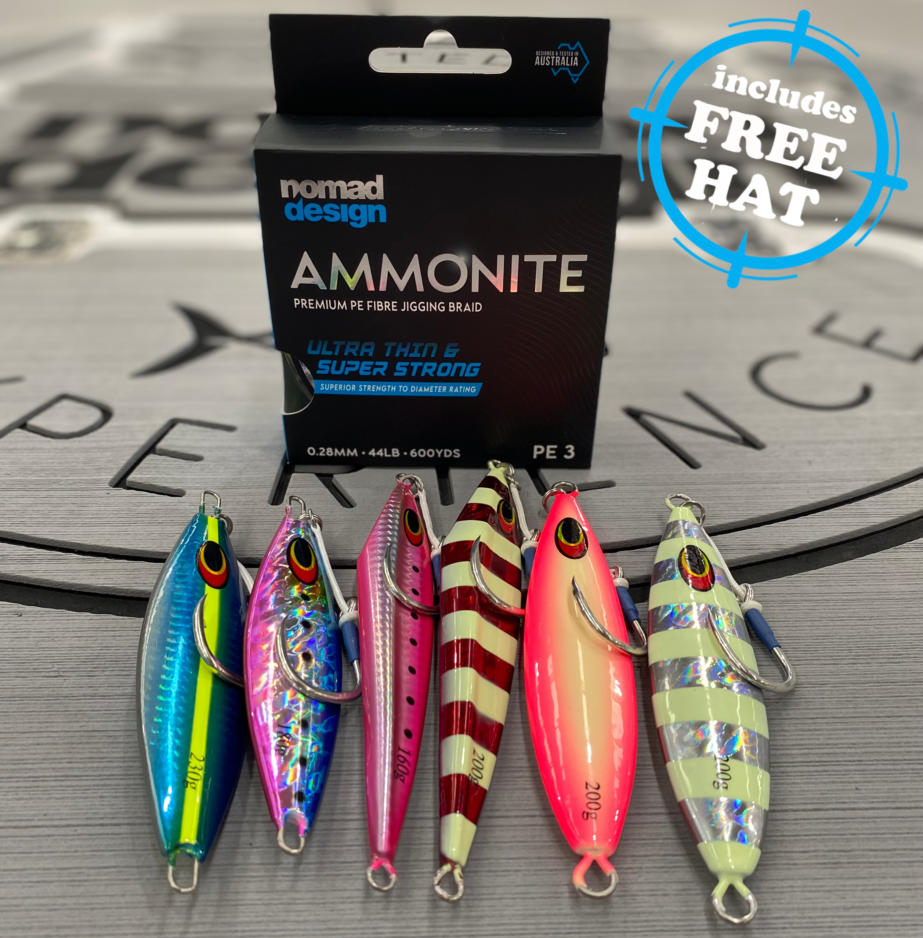 Ammonite Jigging Braid Bundle