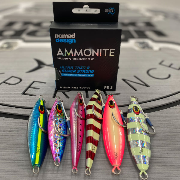 Ammonite Jigging Braid Bundle