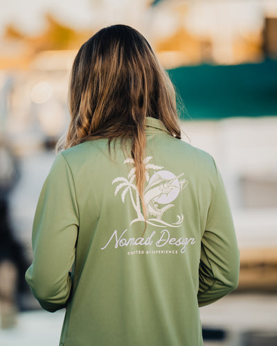Womens Tech Dress - Marlin Sunset