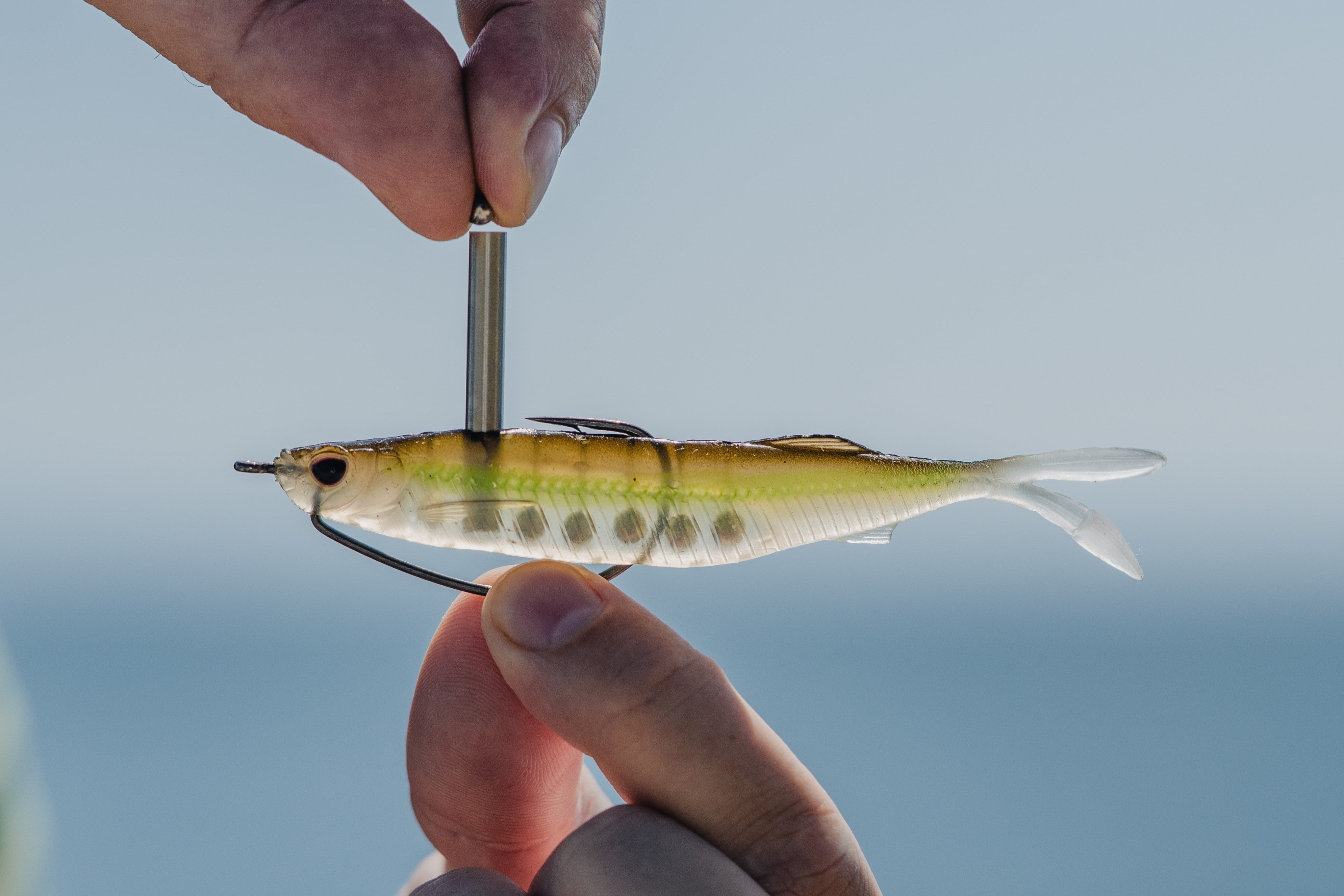 Nomad Design Fallout Minnow 5" Live Ops - 4 Pack Ice