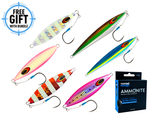 Nomad Tackle Ammonite Jigging Braid Bundle