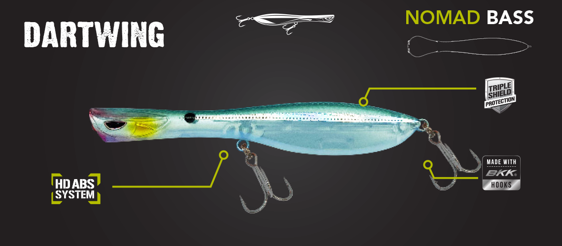 Dartwing 125 Topwater 5" - 5/8oz