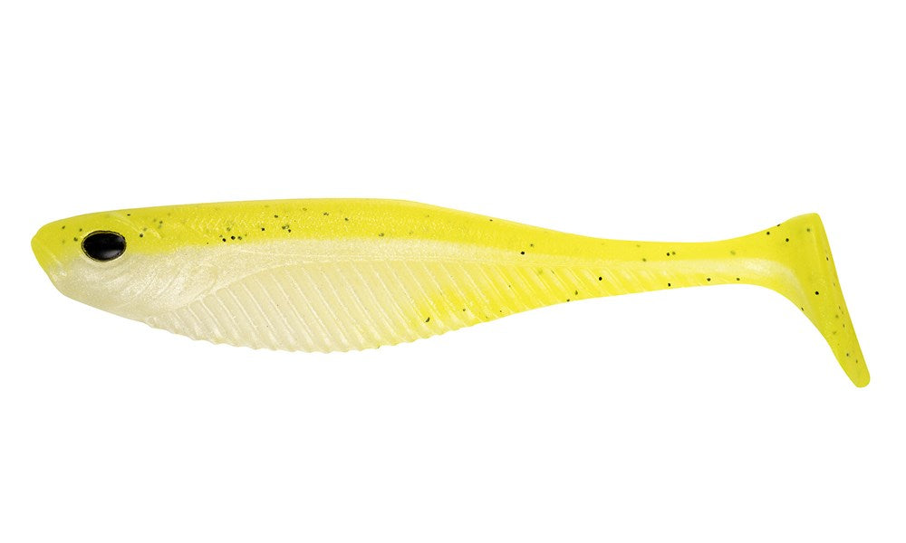 Nomad Design Dozer Minnow 4" - 4 Pack - Live Ops Chartreuse White