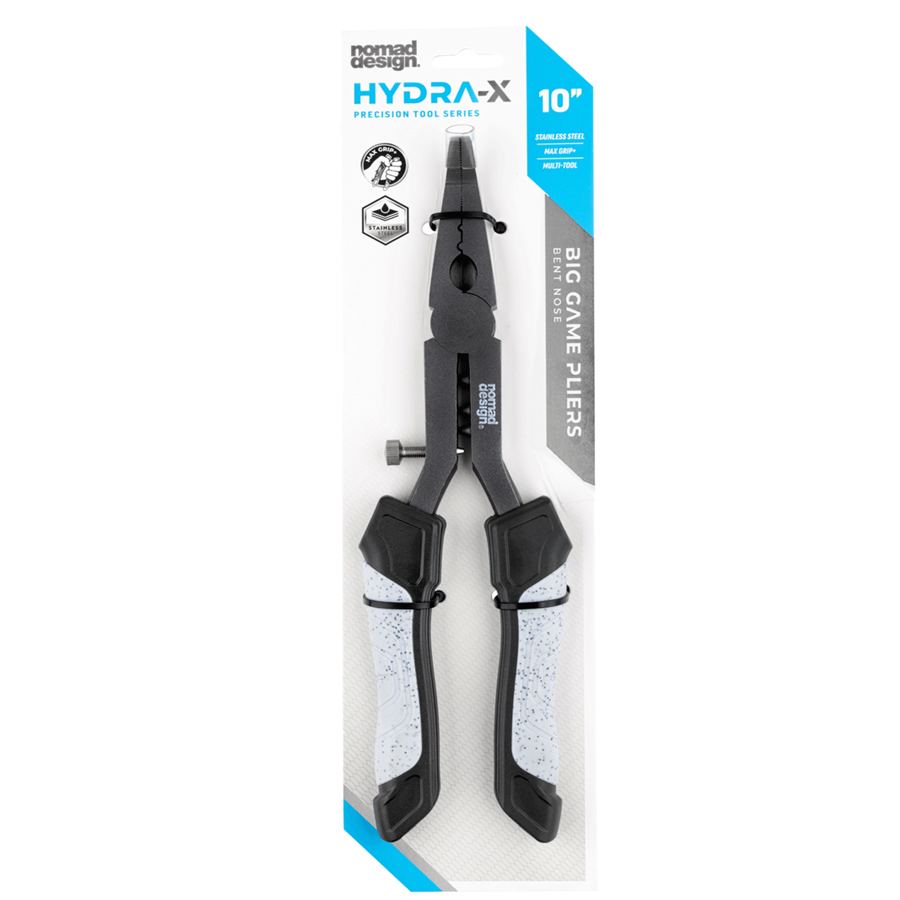 Nomad Design HYDRA-X 10" Big Game Bent Nose Pliers Stainless