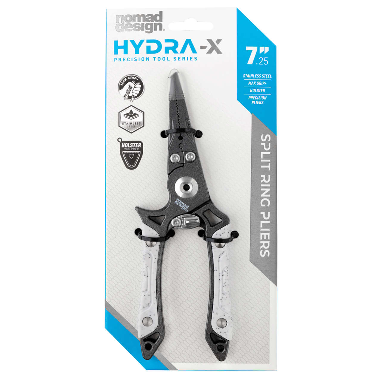Nomad Design HYDRA-X 7.25" Split Ring Pliers Stainless