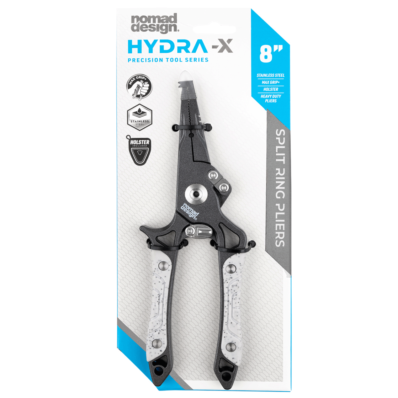Nomad Design HYDRA-X 8" Split Ring Pliers Stainless