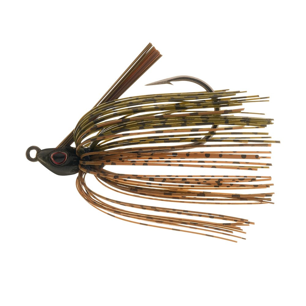 bass jigs and lures for heavy cover Swim Jig Double Keeper, Burly Build Ghost Shad / 1/4 oz quality weedguard Jewel Baits Heavy Cover Finesse
