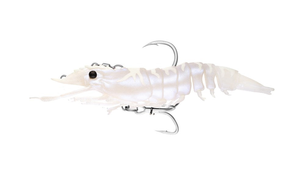 Nomad Design Sumo Shrimp Rigged 6.5" - Live Ops White Glow