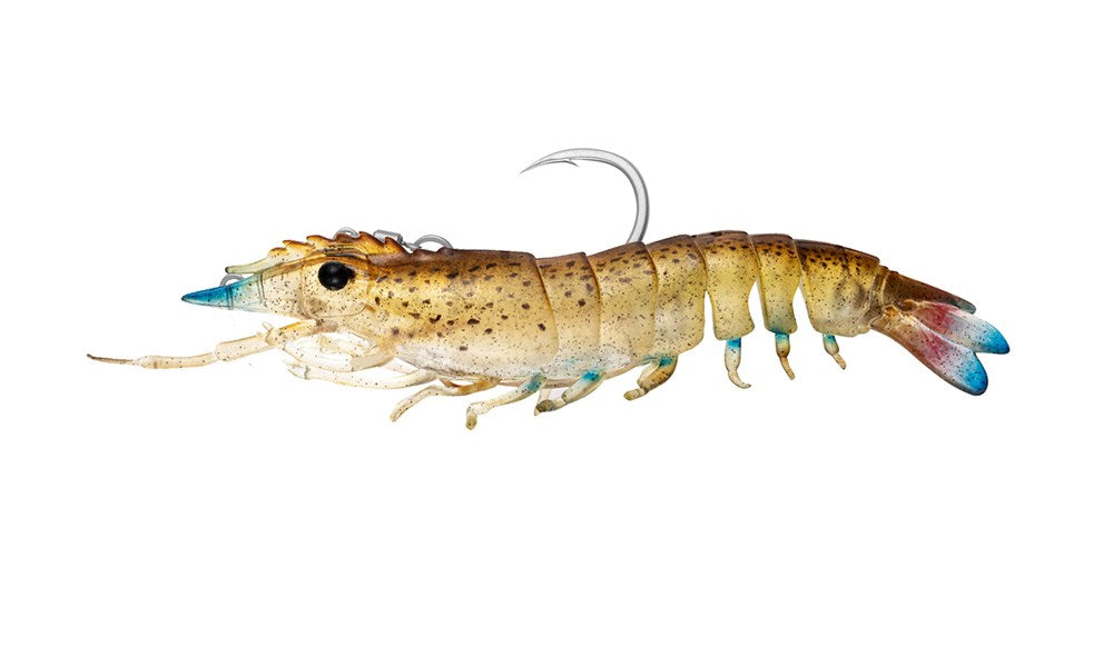Nomad Design Sumo Shrimp Rigged 4" - Live Ops Purple Haze Chartreuse