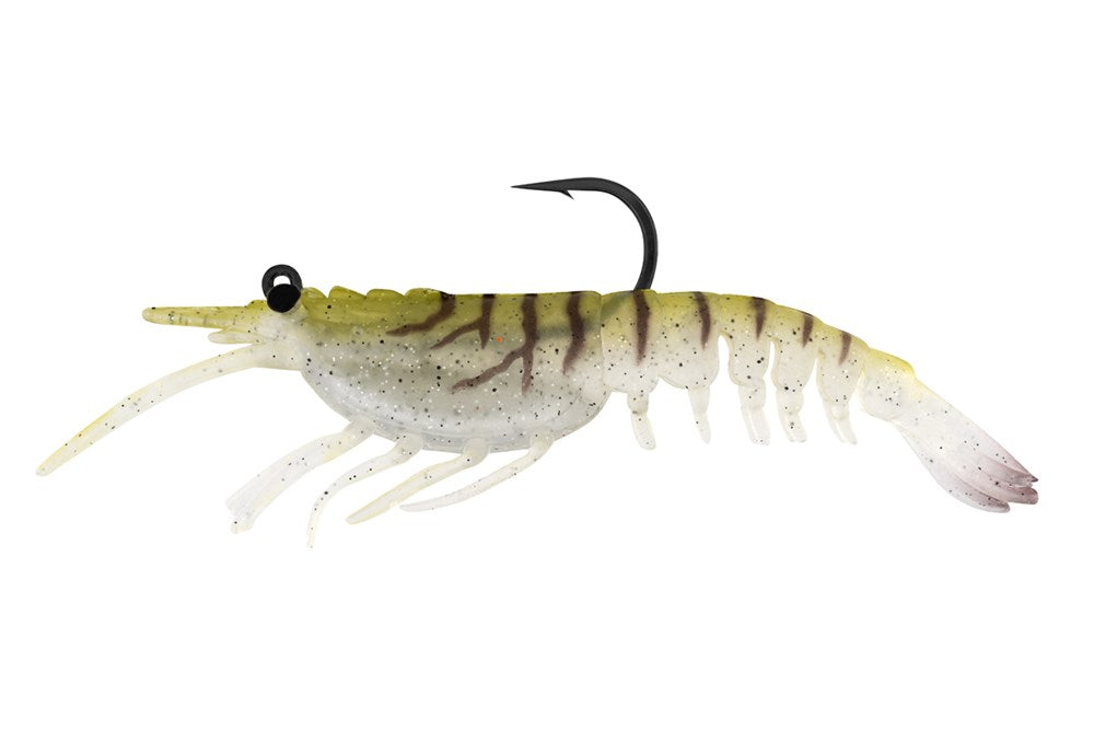 Nomad Design Tideline Shrimp 3.5" 1/4oz - Live Ops Pearl White UV
