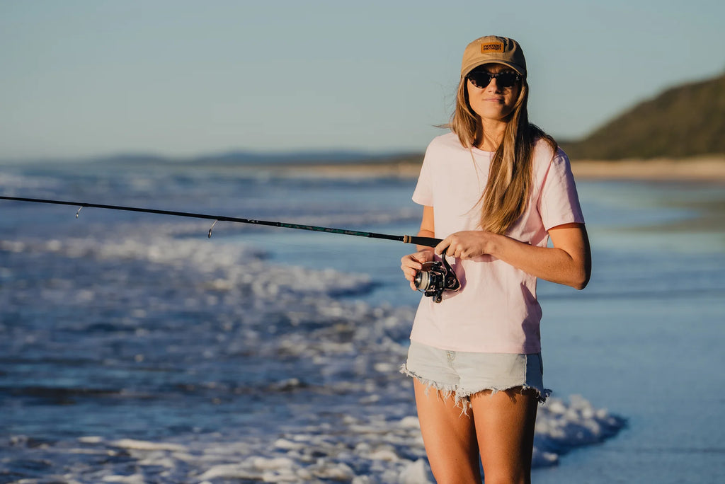 Nomad Design Womens T-Shirt - Catch & Release Large