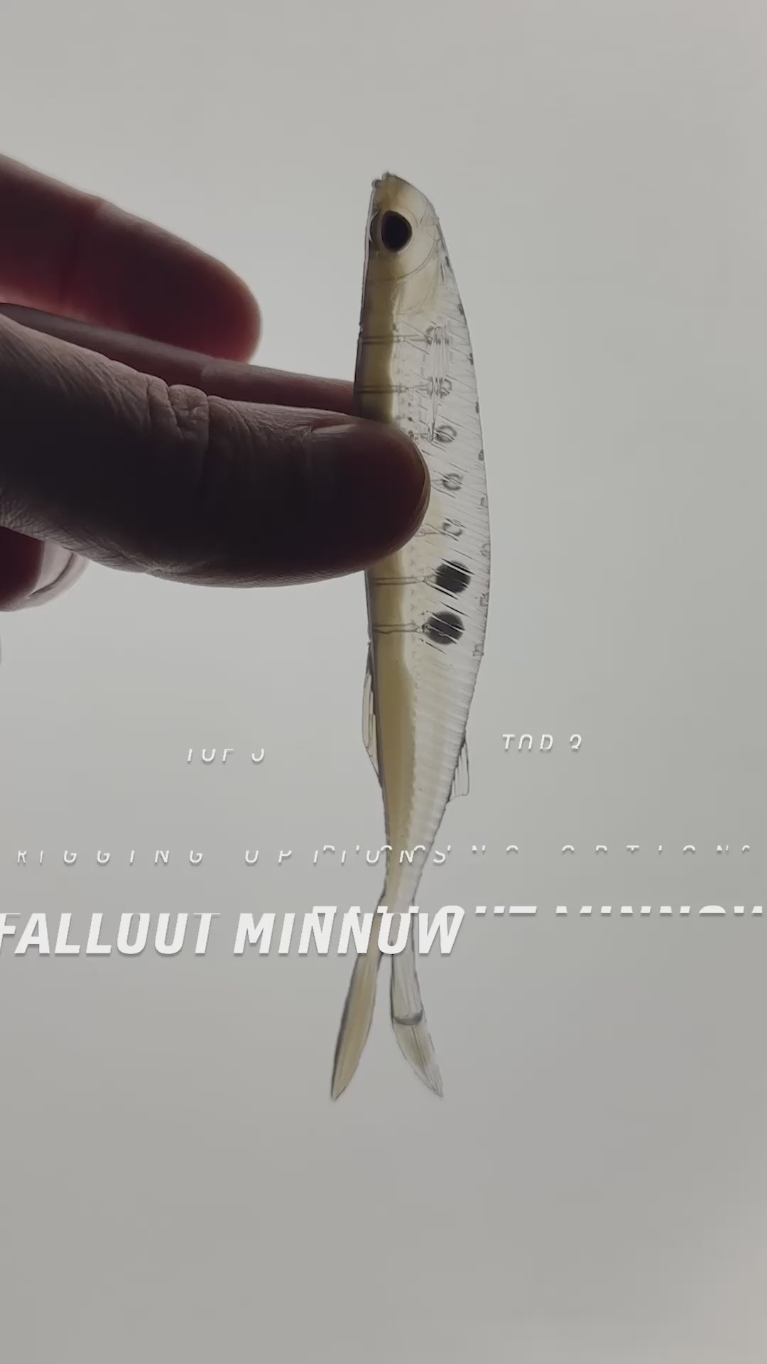 Live Ops Fallout Minnow 5" - 2 Tungsten Weights prefilled inside each bait - 4 Pack