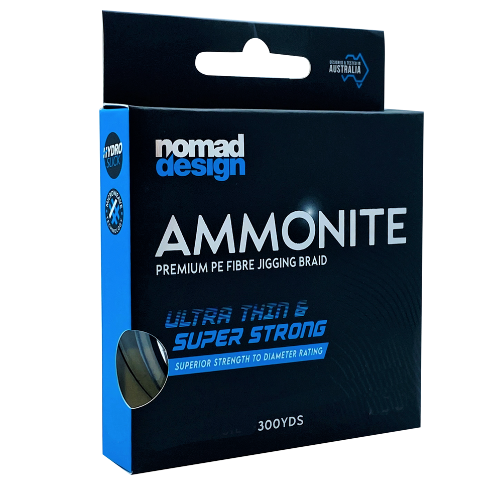 Nomad Design Ammonite Multicolor Jigging Braid 300yds PE 2