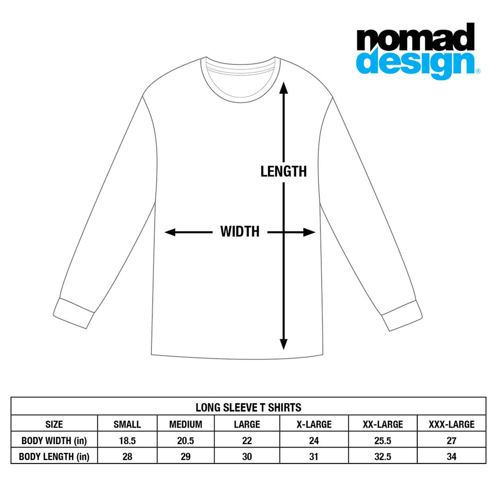 Nomad Design T-Shirt Long Sleeve - X-Rad Black