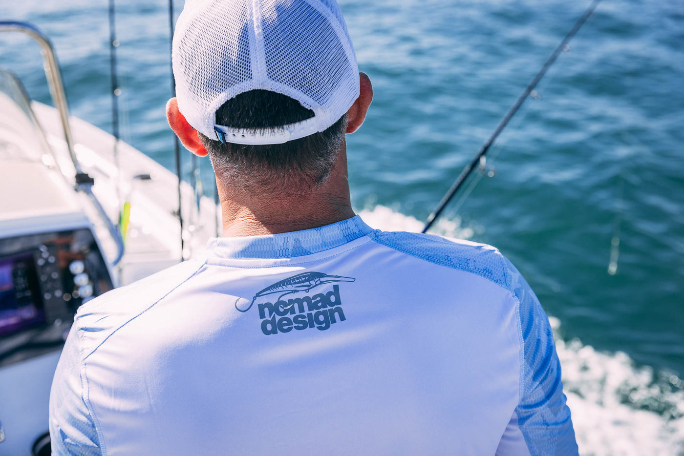 Tech Fishing Shirt - Camo Splice Blue – Nomad Tackle