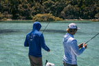 Nomad Design Tech Fishing Shirt Hooded - Wayfarer Marine Blue