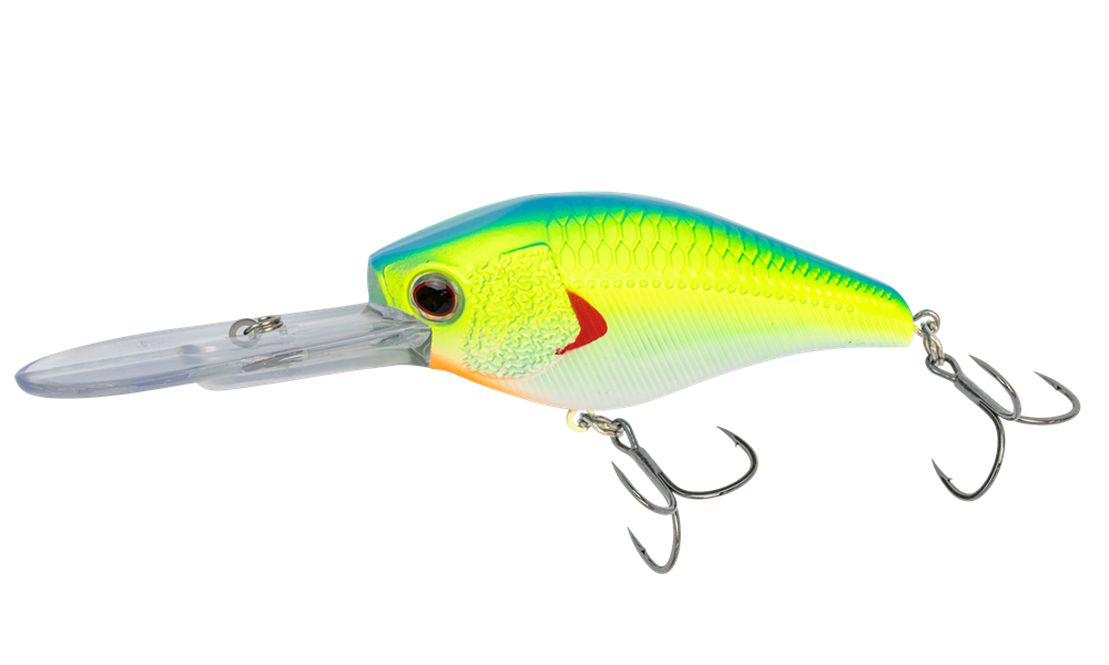 Nomad Design D-Trak Deep Crank - 80 - Chartreuse Blue Back