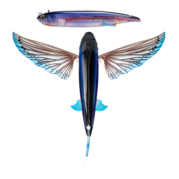 best flying fish lure Carolina Blue Crystal Yummee 5pk The wings 9" Moke Series: Malolo (Flying