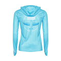 Nomad Design Womens Tech Fishing Shirt Hooded - Flyer Teal Medium