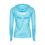 Nomad Design Womens Tech Fishing Shirt Hooded - Flyer Teal Medium