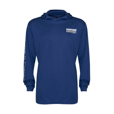 Tech Fishing Shirt Hooded - Wayfarer Marine Blue