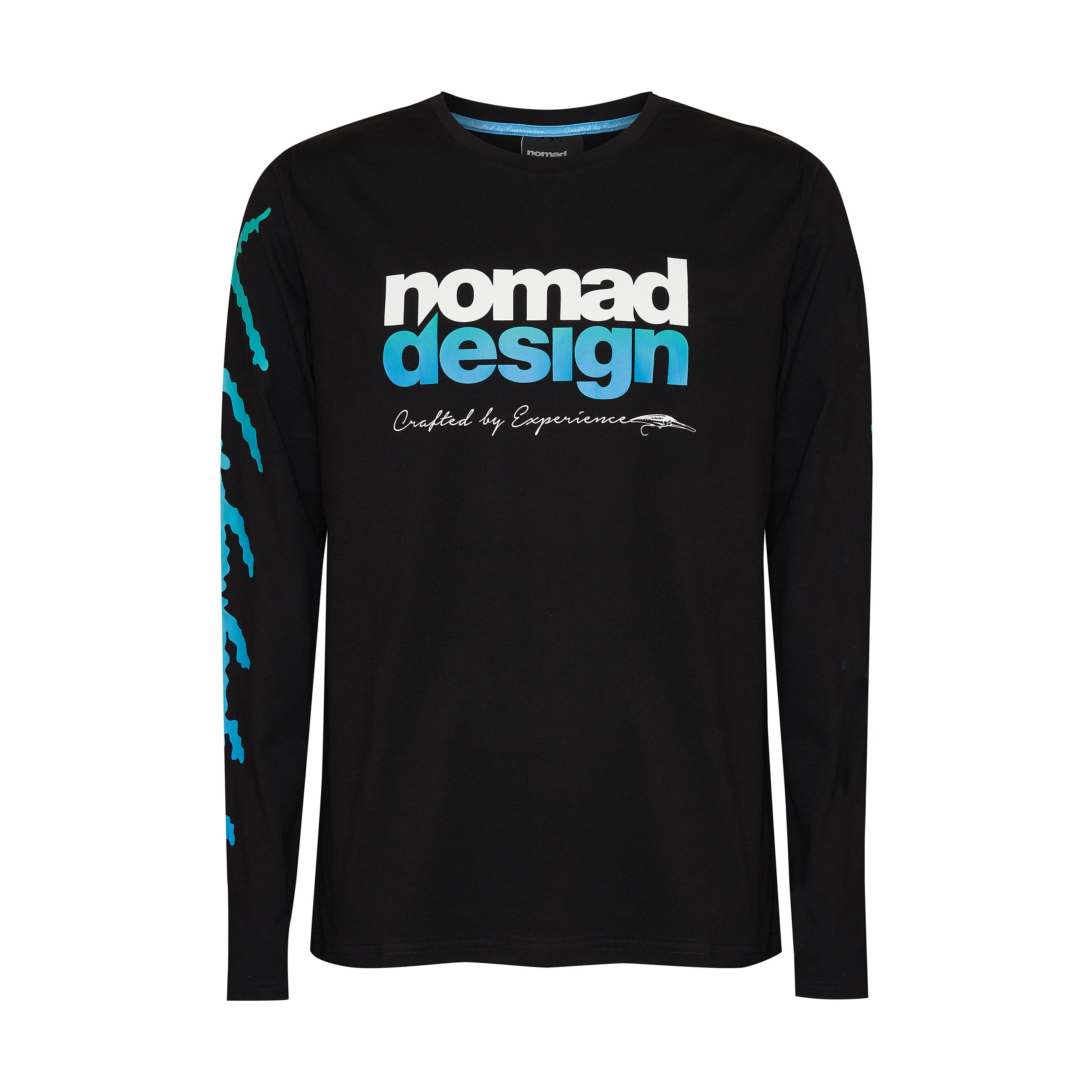 Nomad Design T-Shirt Long Sleeve - X-Rad Black XX Large