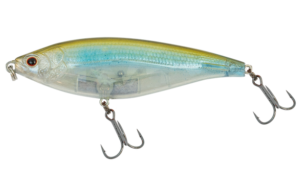 Nomad Squidtrex 75 - White Glow – Trophy Trout Lures and Fly Fishing