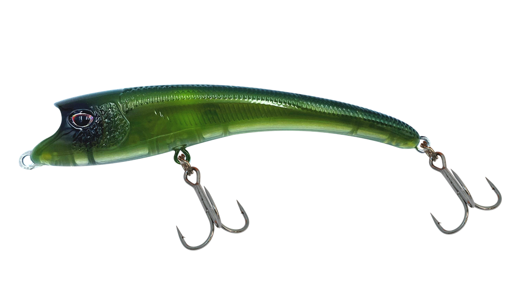 Nomad Design Maverick 90 Suspending Jerkbait 3-1/2" Chartreuse Black Back