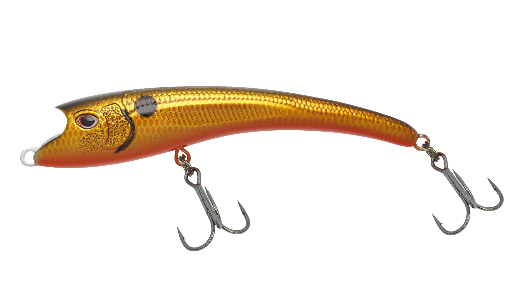 Nomad Design Maverick 90 Suspending Jerkbait 3-1/2" Gold Black Back