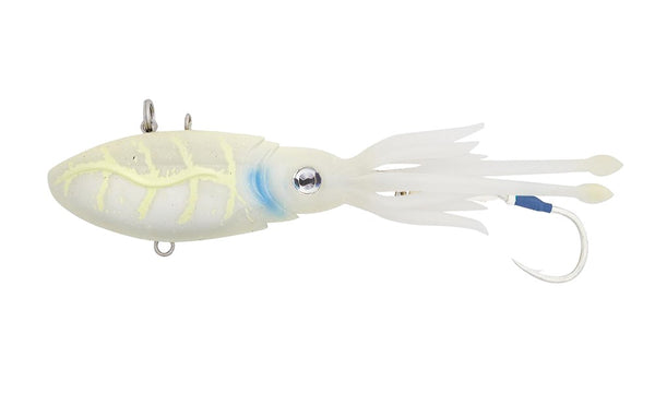  Nomad Design Squidtrex Fishing Lure with Patent Pending  Technology Vibration Design - TPE Soft Plastic, BKK Assist Hooks, Squid Lure  (Aqua Ghost, 55 Vibe 2 - 1/6oz') : Sports & Outdoors