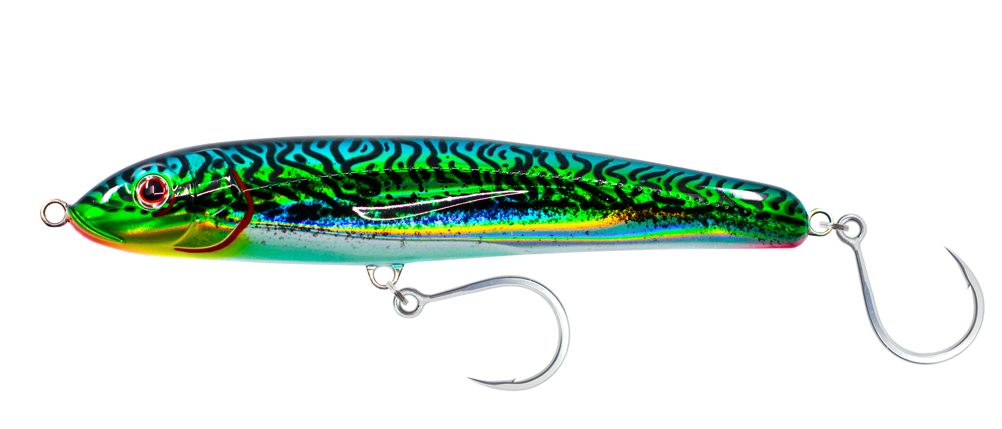 Nomad Design Riptide 105 Fast Sinking 4" Silver Green Mackerel