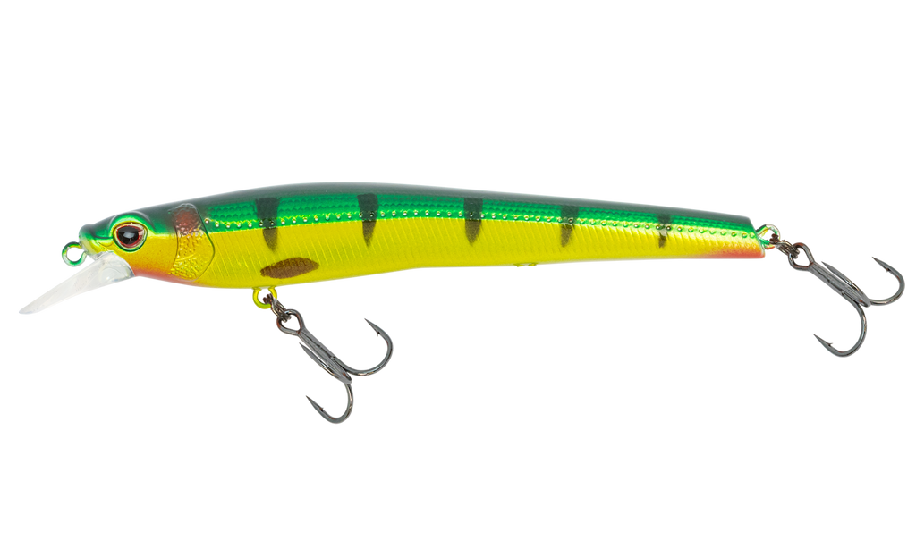 Nomad Design Shikari 95 Suspending Jerkbait 3-3/4" Chartreuse Black Back