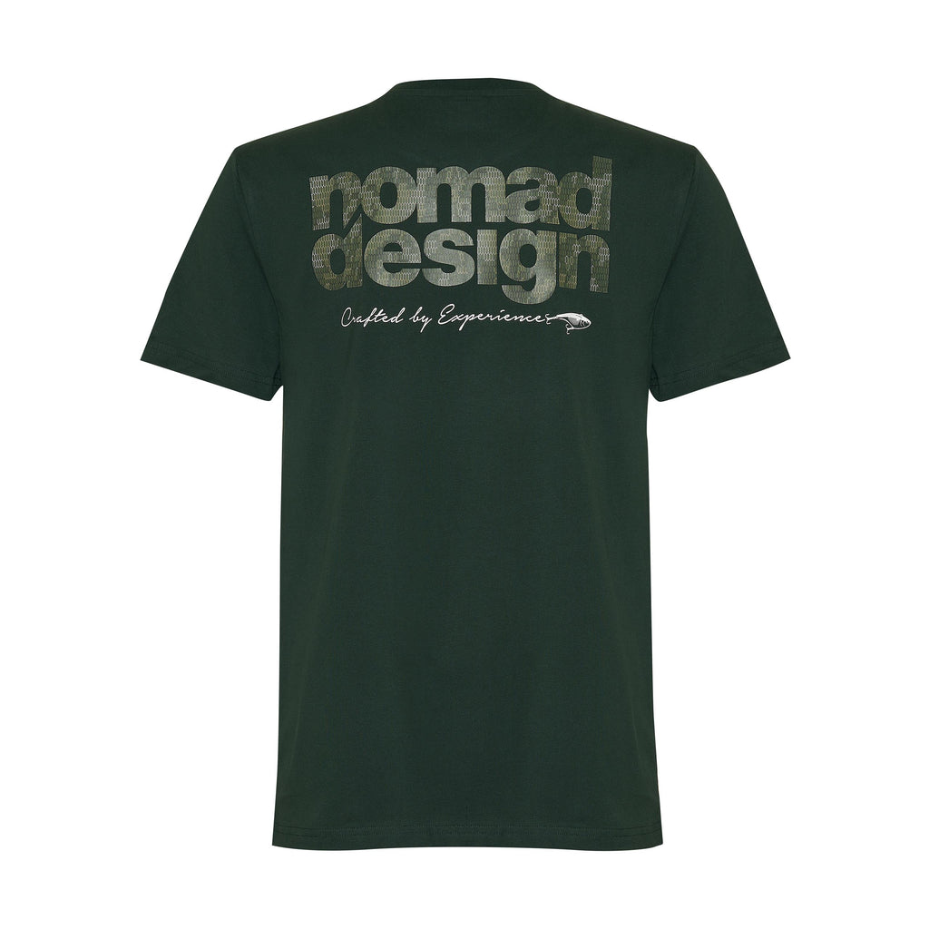 Nomad Design T-Shirt - Camo Logo Forest Small