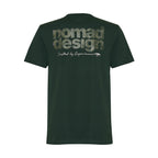 Nomad Design T-Shirt - Camo Logo Forest Small