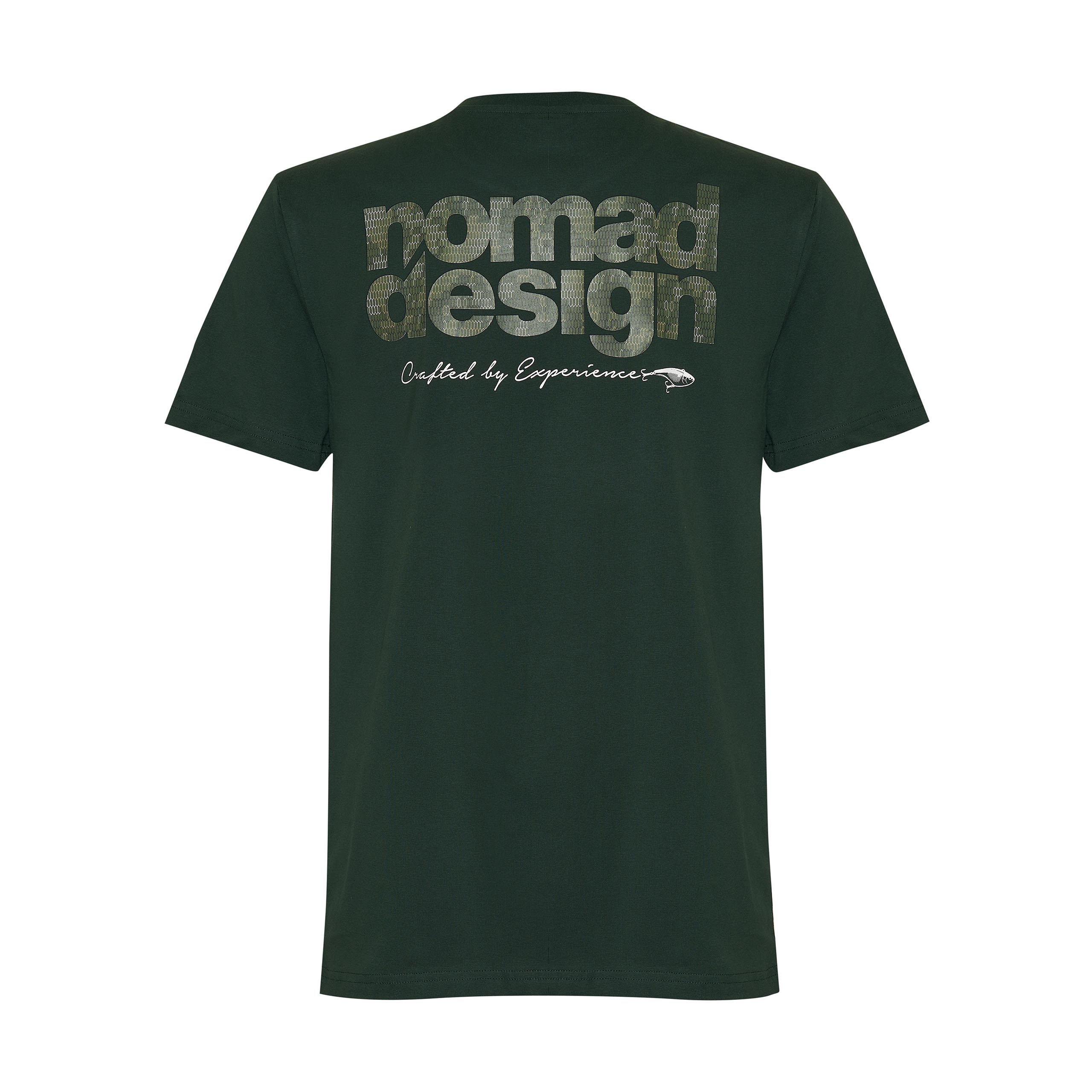 Nomad Design T-Shirt - Camo Logo Forest Small