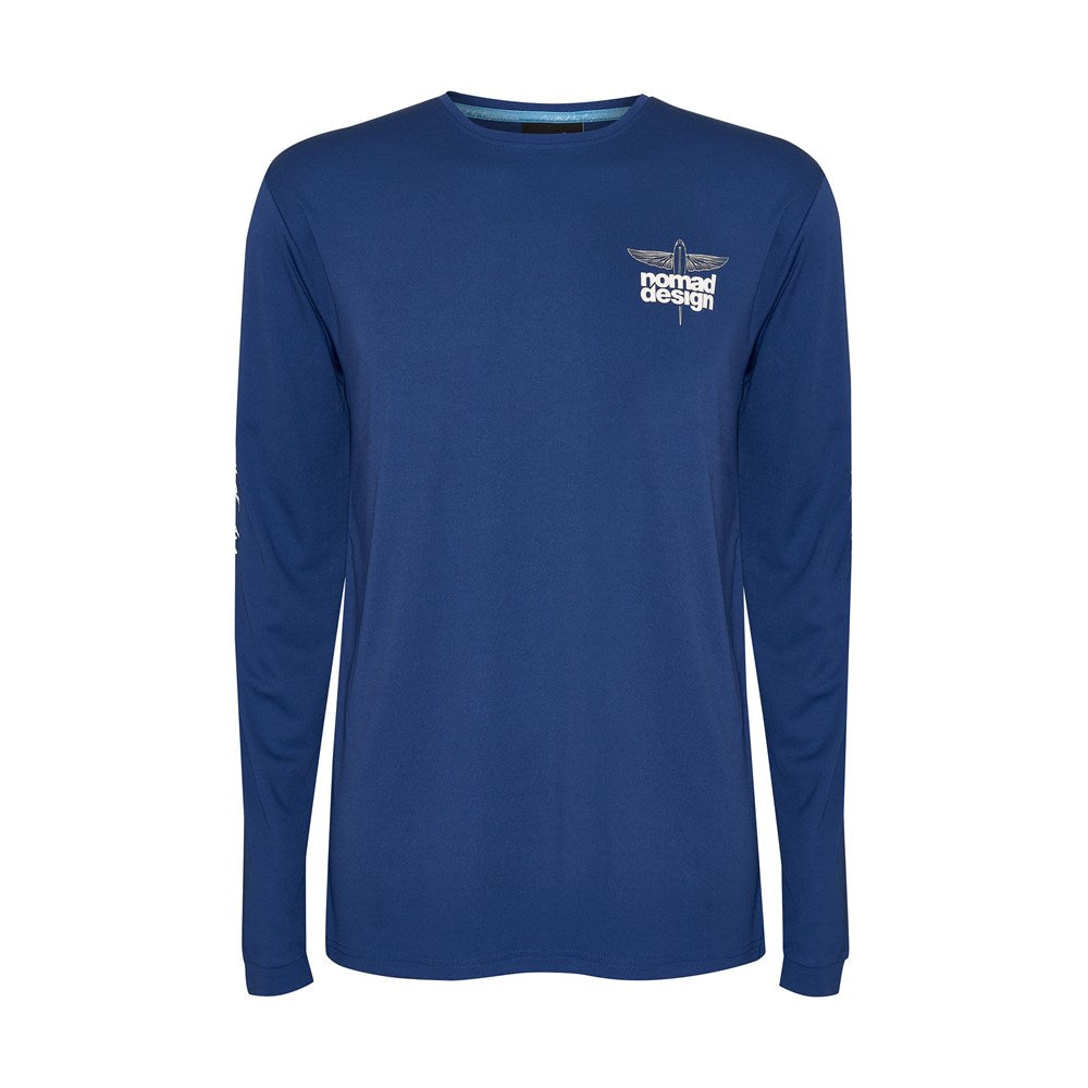 Tech Fishing Shirt - Flying Fish Marine Blue XX Large