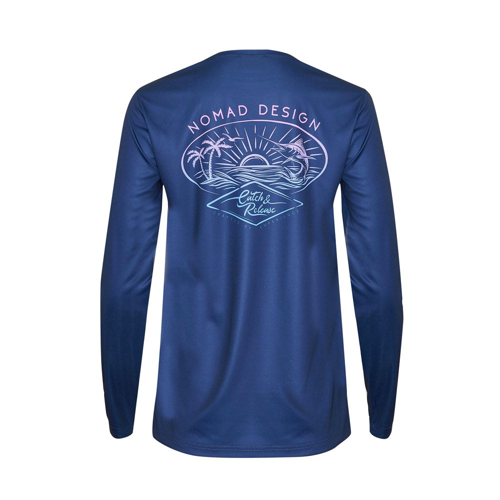 Nomad Design Womens Tech Fishing Shirt - Catch & Release Small