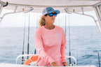 Nomad Design Womens Tech Fishing Shirt - Coral Swell Large