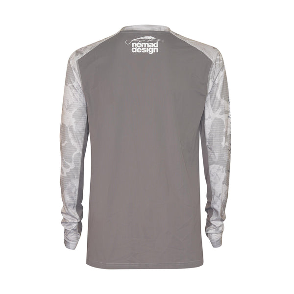 Tech Fishing Shirt - Camo Splice Grey