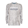 Nomad Design Tech Fishing Shirt - Camo Splice Grey XX Large