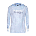 Nomad Design Tech Fishing Shirt Hooded - Camo Splice Blue XXX Large
