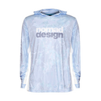 Nomad Design Tech Fishing Shirt Hooded - Camo Splice Blue XXX Large