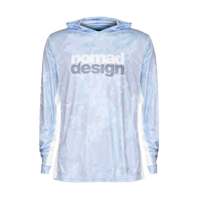 Tech Fishing Shirt Hooded - Camo Splice Blue