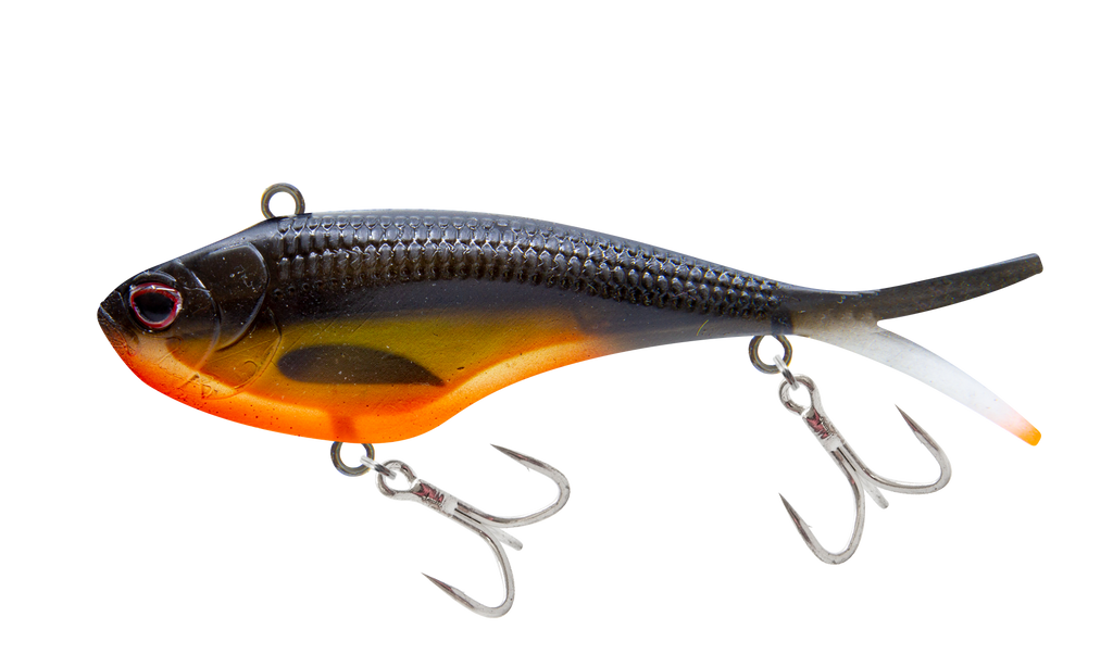 Nomad Design Vertrex Swim 95 Vibe 3-3/4" - 4/5oz Holo Ghost Shad